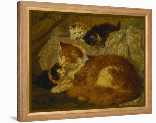 Contemplation Time-Henriette Ronner-Knip-Framed Premier Image Canvas