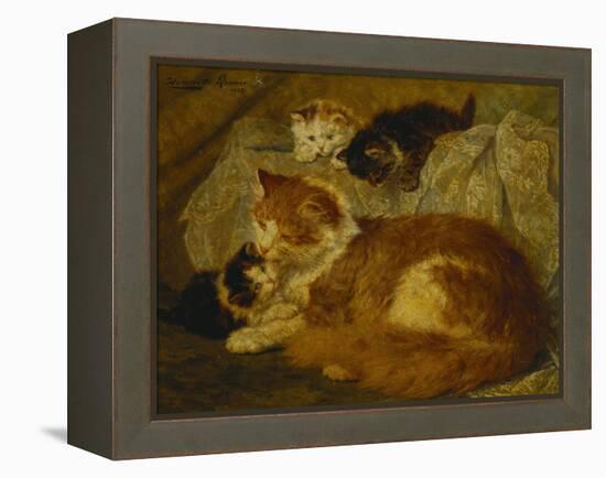 Contemplation Time-Henriette Ronner-Knip-Framed Premier Image Canvas