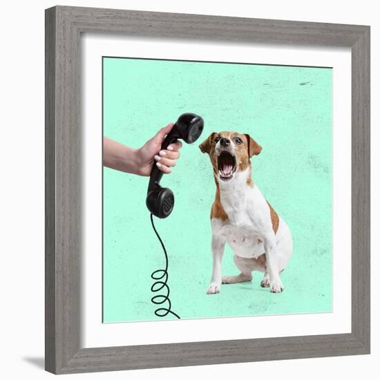 Contemporary Art Collage, Modern Creative Design. Surrealism. Idea, Inspiration, Trend Magazine Sty-master1305-Framed Photographic Print