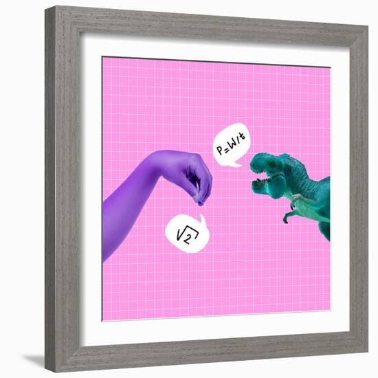 Contemporary Art Collage, Modern Design. Back to School Concept. Idea, Insiration, Design-master1305-Framed Photographic Print