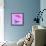 Contemporary Art Collage, Modern Design. Modern Express Delivery. Pink Flying Saucer Delivering Toy-master1305-Framed Premier Image Canvas displayed on a wall