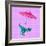 Contemporary Art Collage, Modern Design. Modern Express Delivery. Pink Flying Saucer Delivering Toy-master1305-Framed Photographic Print