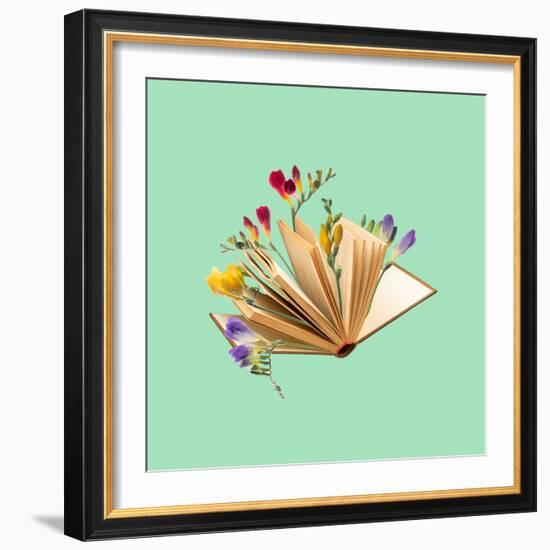 Contemporary Art Collage, Modern Design. Summertime Mood-master1305-Framed Photographic Print