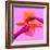 Contemporary Art Collage. Modern Design Work in Neon Trendy Colors. Tender Human Hands. Stylish And-master1305-Framed Photographic Print