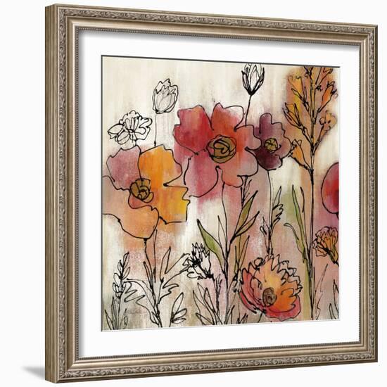 Contemporary Botanical Cream II-Silvia Vassileva-Framed Art Print