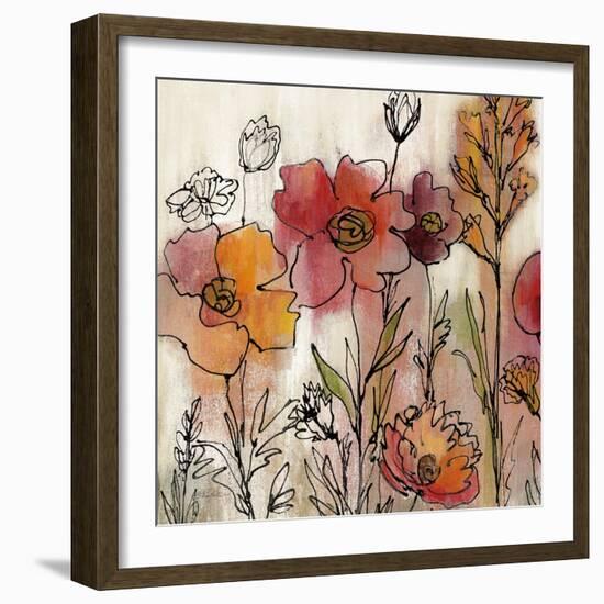 Contemporary Botanical Cream II-Silvia Vassileva-Framed Art Print