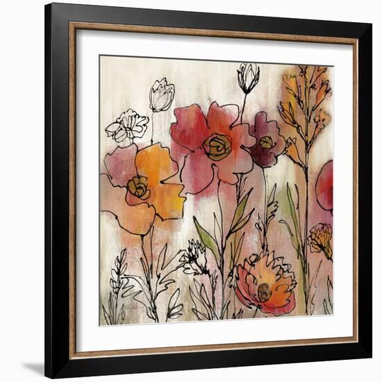 Contemporary Botanical Cream II-Silvia Vassileva-Framed Art Print