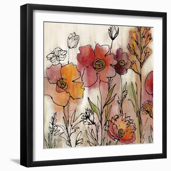 Contemporary Botanical Cream II-Silvia Vassileva-Framed Art Print