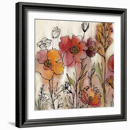 Contemporary Botanical Cream II-Silvia Vassileva-Framed Art Print