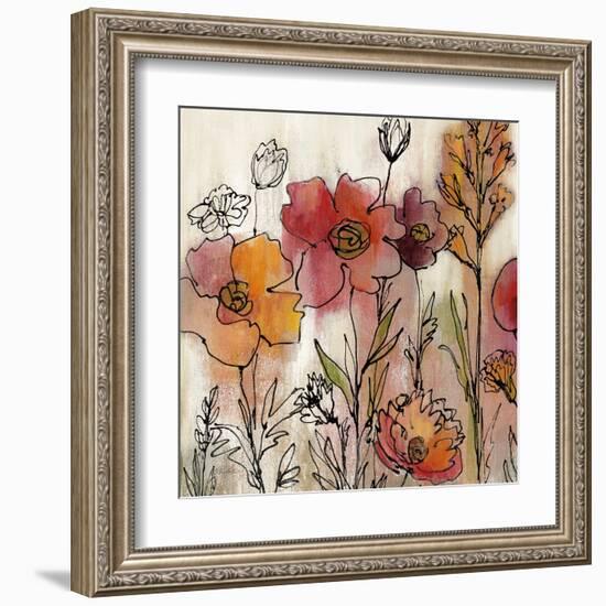 Contemporary Botanical Cream II-Silvia Vassileva-Framed Art Print