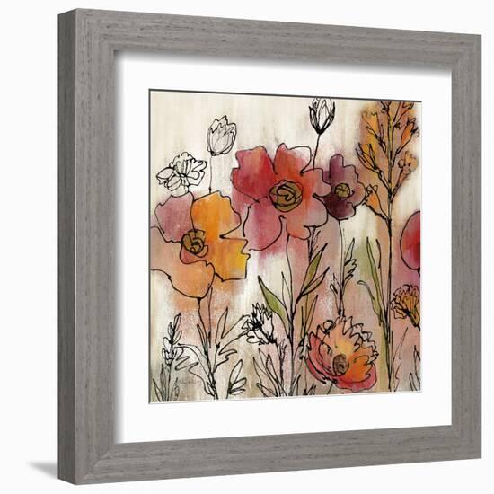 Contemporary Botanical Cream II-Silvia Vassileva-Framed Art Print