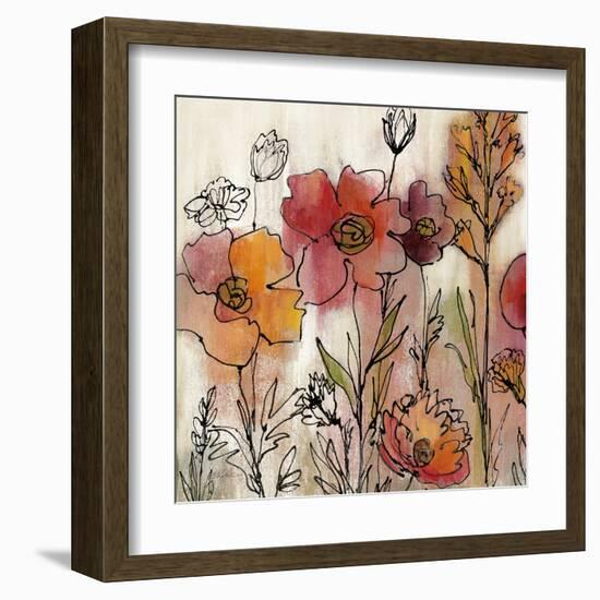 Contemporary Botanical Cream II-Silvia Vassileva-Framed Art Print