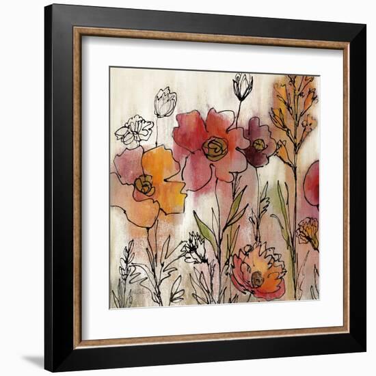 Contemporary Botanical Cream II-Silvia Vassileva-Framed Art Print