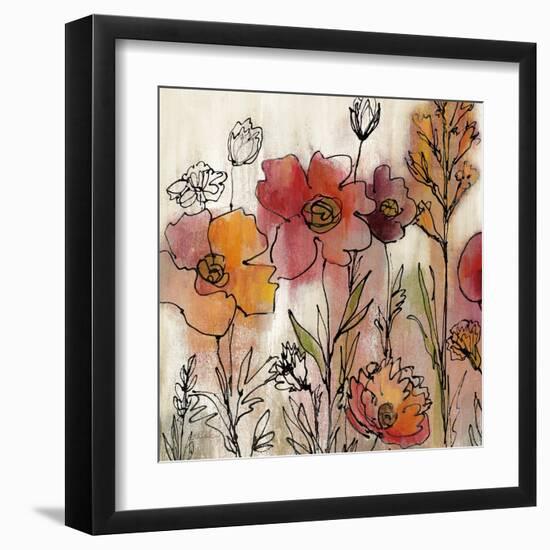 Contemporary Botanical Cream II-Silvia Vassileva-Framed Art Print