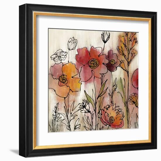 Contemporary Botanical Cream II-Silvia Vassileva-Framed Art Print