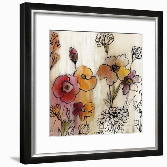 Contemporary Botanical Cream III-Silvia Vassileva-Framed Art Print