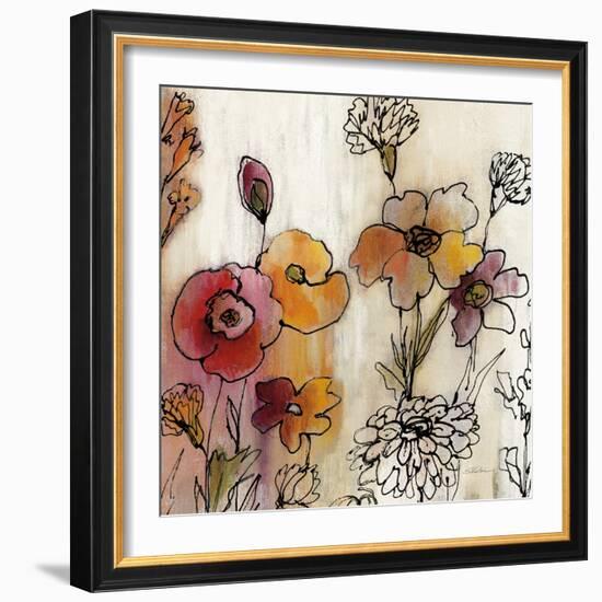 Contemporary Botanical Cream III-Silvia Vassileva-Framed Art Print