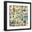 Contemporary Collage Newspaper-null-Framed Art Print