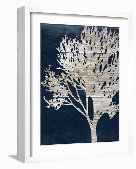 Contemporary Indigo Garden-Sheldon Lewis-Framed Art Print