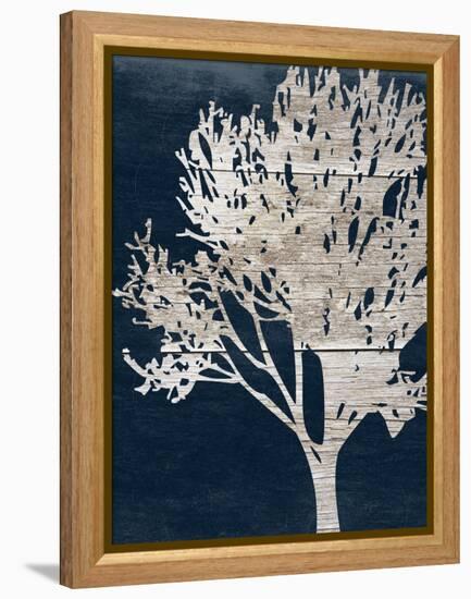 Contemporary Indigo Garden-Sheldon Lewis-Framed Stretched Canvas