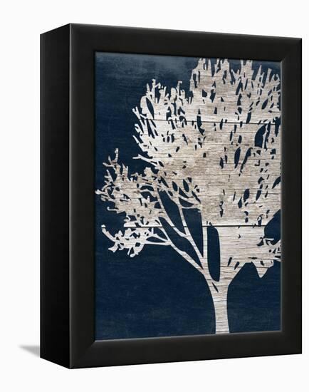 Contemporary Indigo Garden-Sheldon Lewis-Framed Stretched Canvas