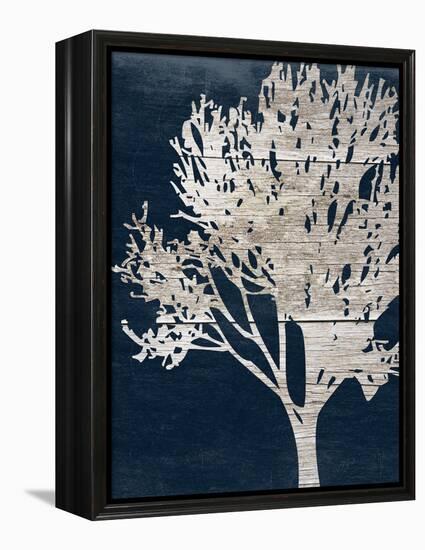 Contemporary Indigo Garden-Sheldon Lewis-Framed Stretched Canvas