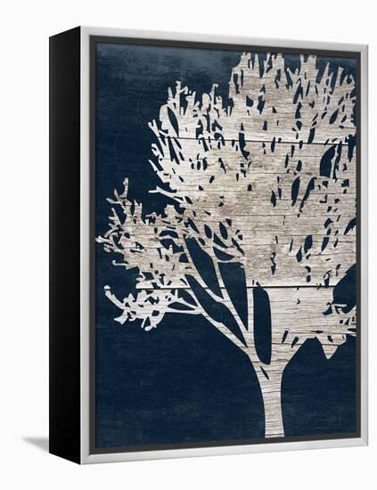 Contemporary Indigo Garden-Sheldon Lewis-Framed Stretched Canvas