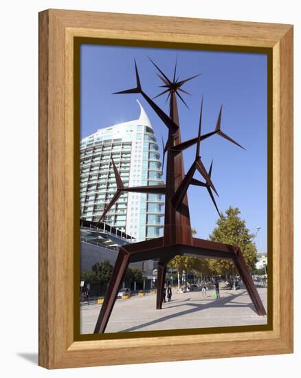 Contemporary Iron Sun Man (Homem-Sol) Sculpture by Jorge Vieira at the Park of Nations (Parque Das-Stuart Forster-Framed Premier Image Canvas