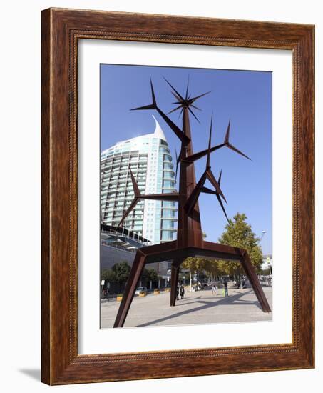 Contemporary Iron Sun Man (Homem-Sol) Sculpture by Jorge Vieira at the Park of Nations (Parque Das-Stuart Forster-Framed Photographic Print