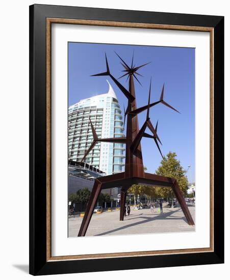 Contemporary Iron Sun Man (Homem-Sol) Sculpture by Jorge Vieira at the Park of Nations (Parque Das-Stuart Forster-Framed Photographic Print