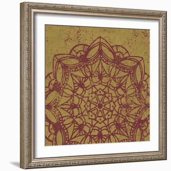 Contemporary Lace IV Spice-Moira Hershey-Framed Art Print