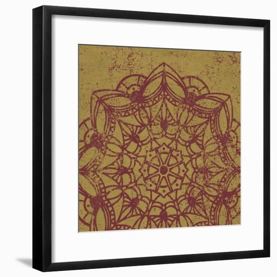 Contemporary Lace IV Spice-Moira Hershey-Framed Art Print