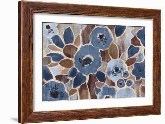 Contemporary Tapestry Blue-Silvia Vassileva-Framed Art Print