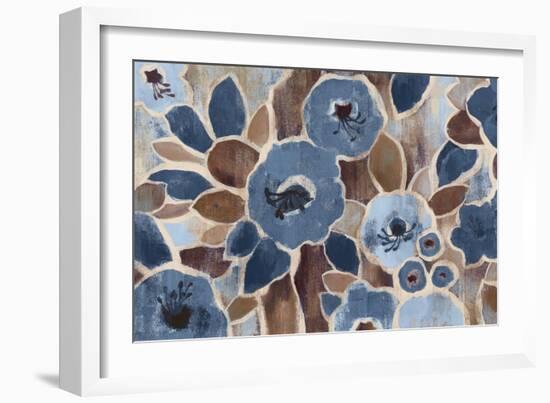 Contemporary Tapestry Blue-Silvia Vassileva-Framed Art Print