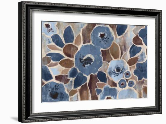 Contemporary Tapestry Blue-Silvia Vassileva-Framed Art Print