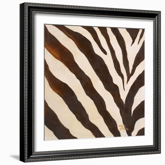 Contemporary Zebra III-Patricia Pinto-Framed Art Print