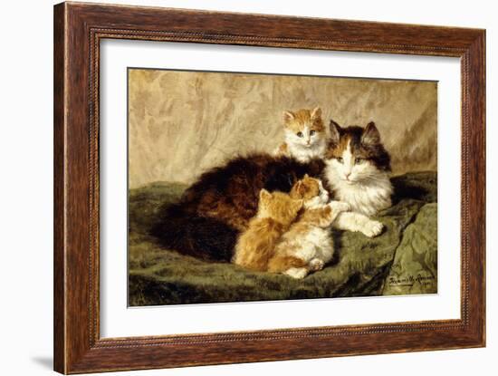 Contentment, 1900-Henriette Ronner-Knip-Framed Giclee Print