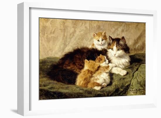 Contentment, 1900-Henriette Ronner-Knip-Framed Giclee Print