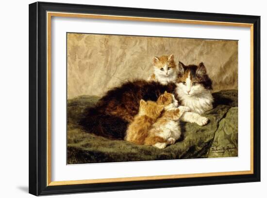 Contentment, 1900-Henriette Ronner-Knip-Framed Giclee Print