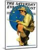 "Contentment" Saturday Evening Post Cover, August 28,1926-Norman Rockwell-Mounted Giclee Print