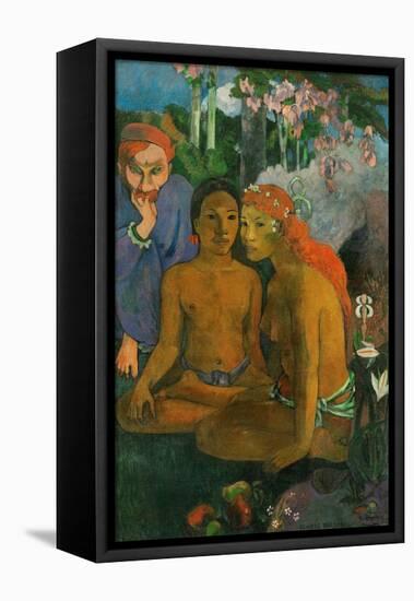 Contes barbares-Paul Gauguin-Framed Stretched Canvas