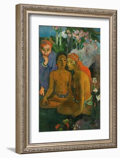 Contes barbares-Paul Gauguin-Framed Art Print