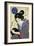 Contest of Beauties: a Geisha from the Eastern Capital, C1830-Keisai Eisen-Framed Giclee Print