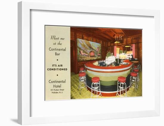 Continental Bar, Hoboken, New Jersey-null-Framed Art Print
