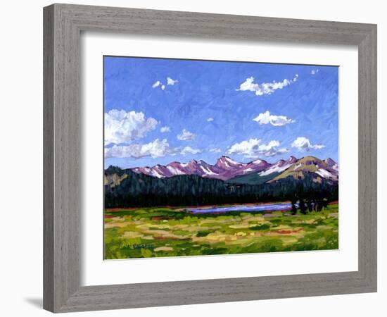 Continental Divide As It Cuts Through Boulder Cnty-Patty Baker-Framed Art Print