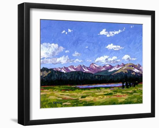 Continental Divide As It Cuts Through Boulder Cnty-Patty Baker-Framed Art Print