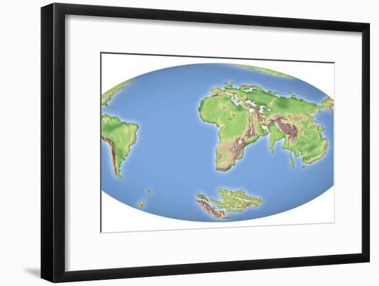 Continental Drift After 100 Million Years-Mikkel Juul-Framed Photographic Print