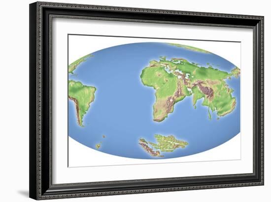 Continental Drift After 100 Million Years-Mikkel Juul-Framed Photographic Print