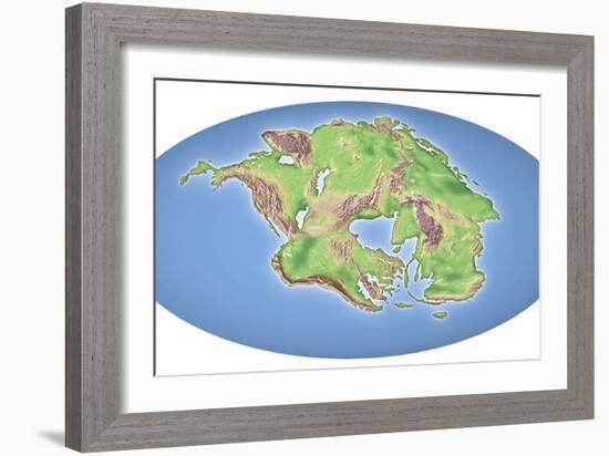 Continental Drift After 250 Million Years-Mikkel Juul-Framed Photographic Print