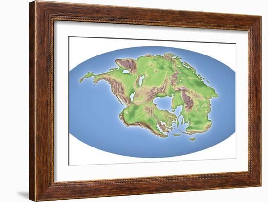 Continental Drift After 250 Million Years-Mikkel Juul-Framed Photographic Print